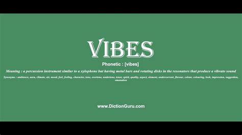 Vibe Definition & Meaning